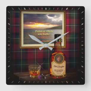 Scotch Whisky Clock w/out your text and picture