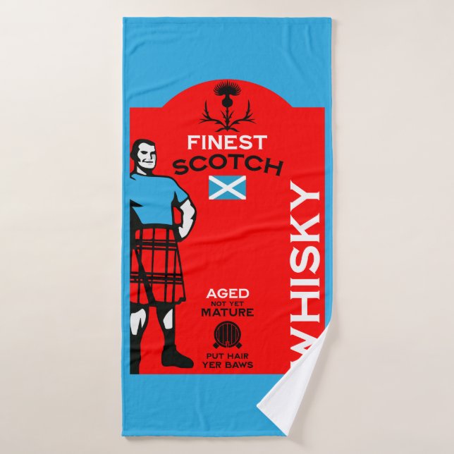 Scotch Whisky Drinker Bath Towel (Bath Towel)