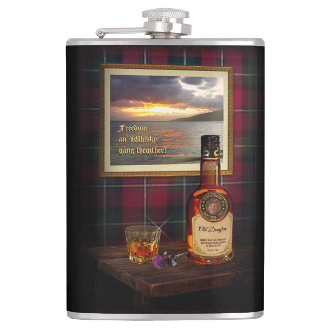 Scotch Whisky Flask w/out your text and picture (Front)
