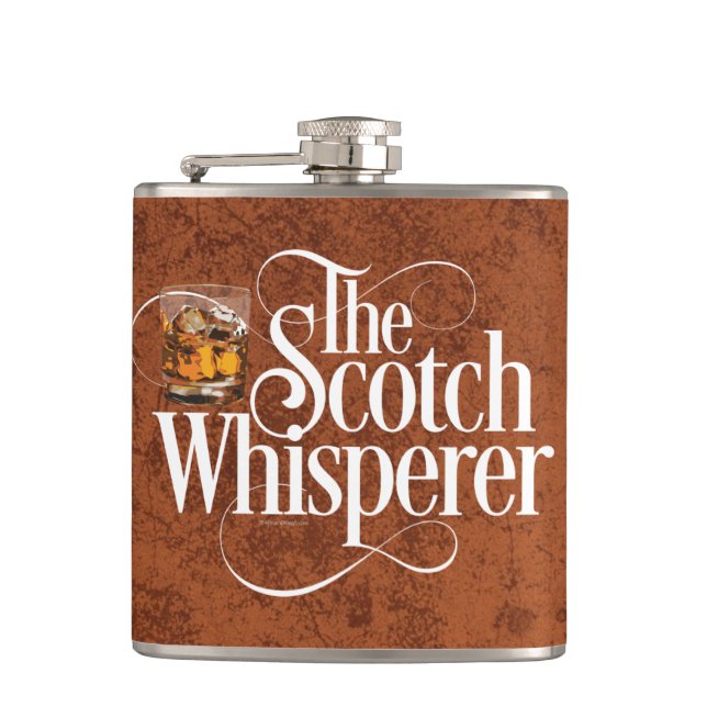 Scotch Whisperer Hip Flask (Front)