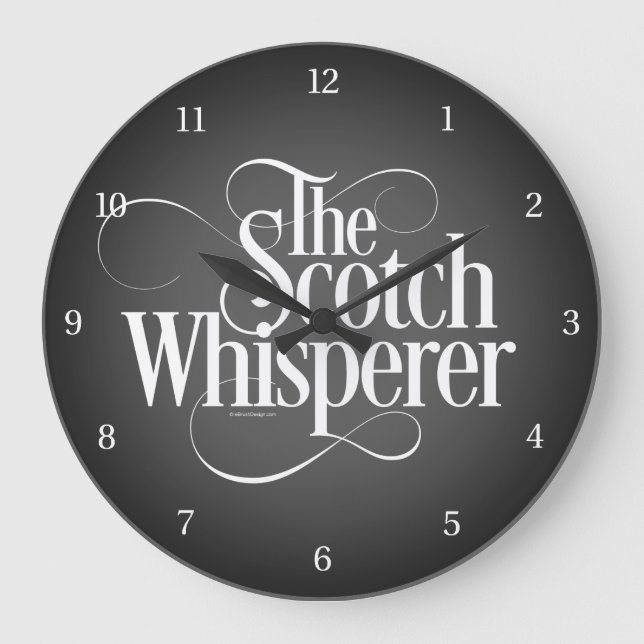 Scotch Whisperer Large Clock (Front)