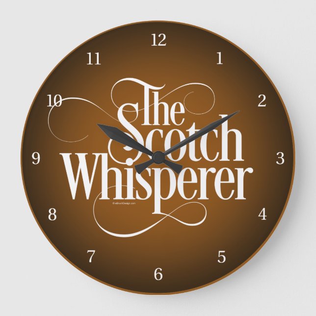 Scotch Whisperer Large Clock (Front)