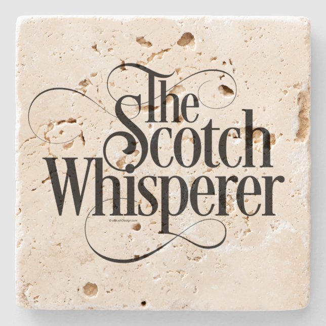 Scotch Whisperer Stone Coaster (Front)