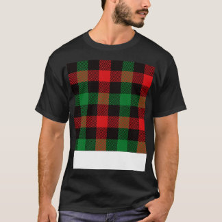 scotish red green pattern T-Shirt