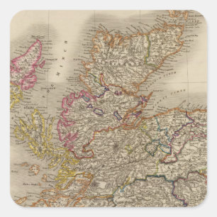Scotland 12 square sticker