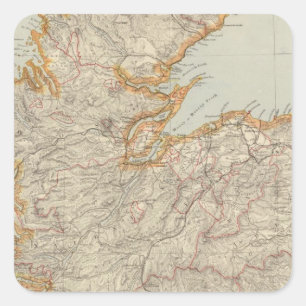 Scotland 13 square sticker