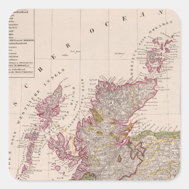 Scotland 14 square sticker (Front)