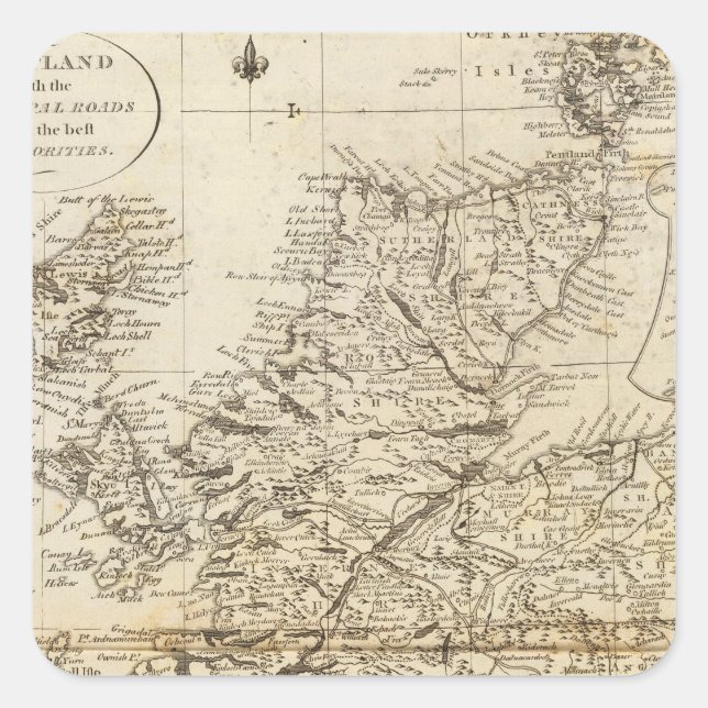 Scotland 15 square sticker (Front)