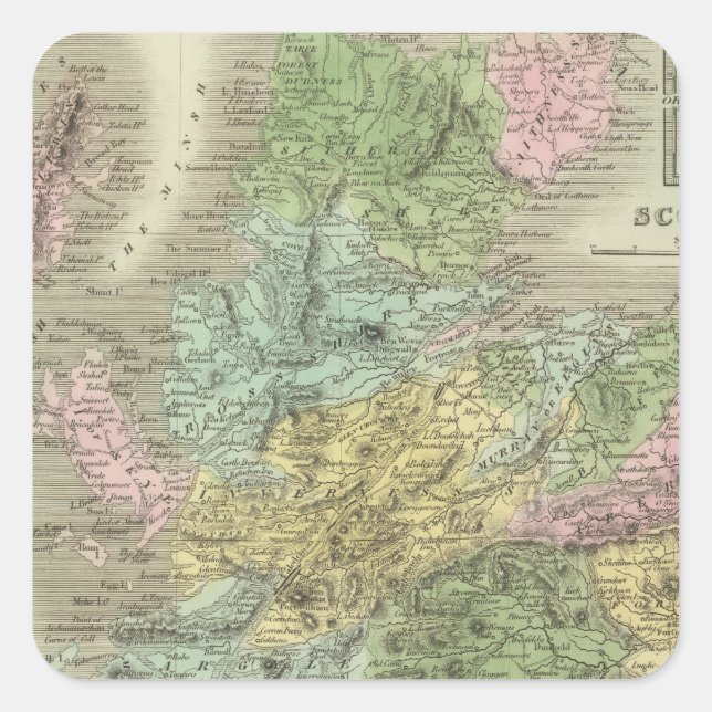 Scotland 17 square sticker (Front)