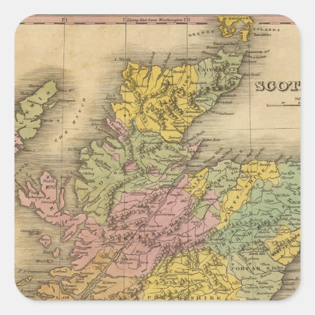 Scotland 17 square sticker (Front)