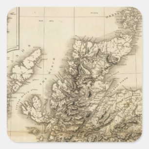 Scotland 19 square sticker