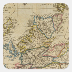 Scotland 22 square sticker