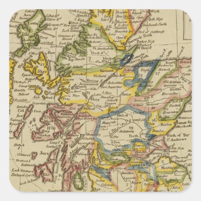 Scotland 23 square sticker (Front)