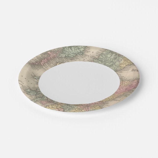 Scotland 6 paper plate (Angled)