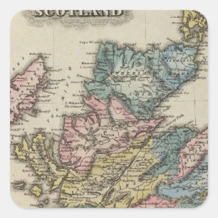 Scotland 8 square sticker
