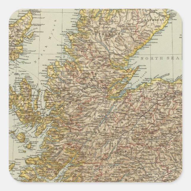 Scotland 9 square sticker (Front)