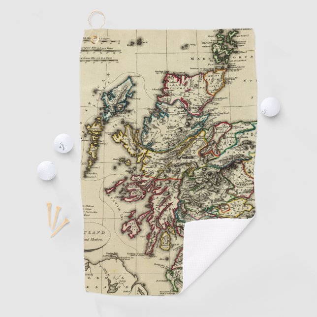 Scotland ancient, modern golf towel (InSitu)