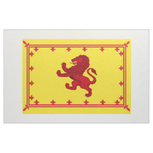 Scotland ancient Rampant Lion flag bright yellow Fabric