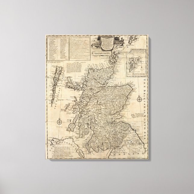 Scotland and Northern Britain Canvas Print (Front)