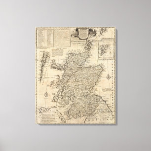 Scotland and Northern Britain Canvas Print