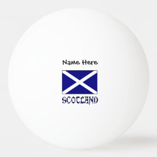 Scotland and St. Andrew Cross Flag Personalized Ping Pong Ball