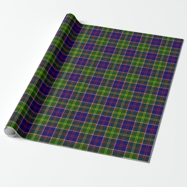 Scotland Ayrshire District Tartan Wrapping Paper (Unrolled)