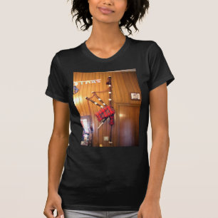 Scotland Bagpipe Tartan Plaid Musical Instrument T-Shirt