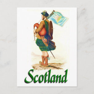 Scotland Bagpiper Postcard