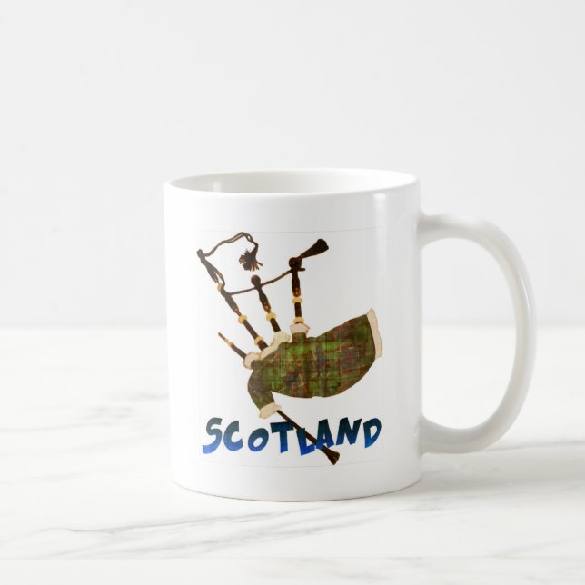 Scotland Bagpipes Coffee Mug (Right)