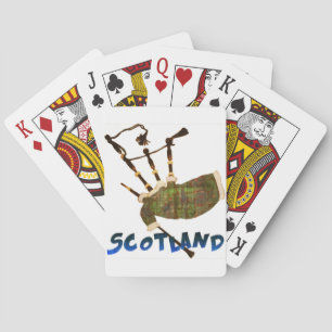 Scotland Bagpipes Playing Cards