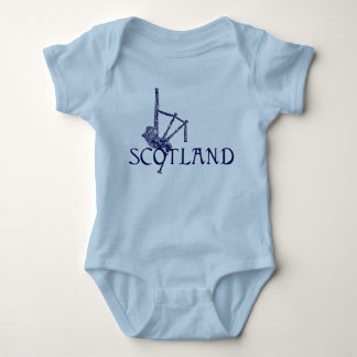 Scotland Bagpipes, Scottish Design Baby Bodysuit