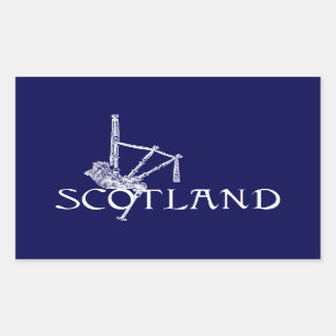 Scotland Bagpipes, Scottish Design Sticker