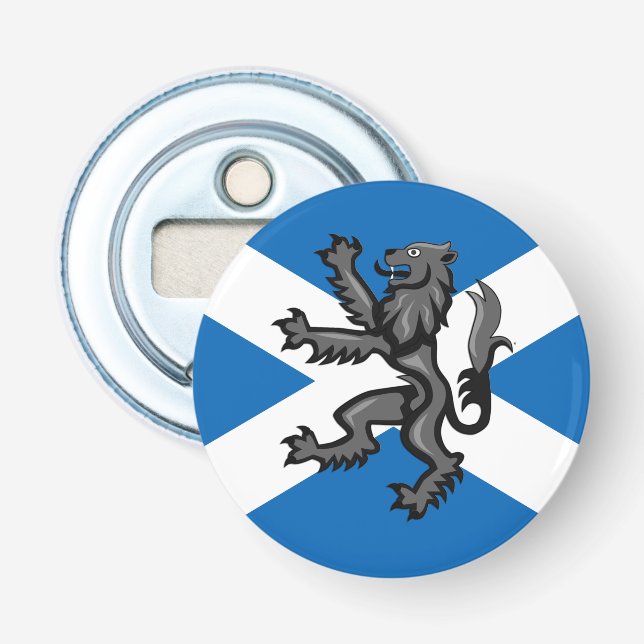 Scotland Bottle Opener, Scottish Flag, Rampant Bottle Opener (Front)