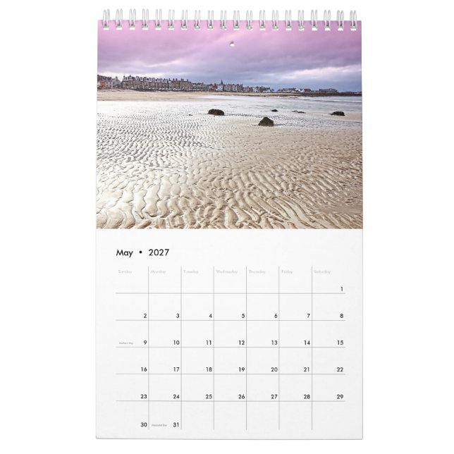 Scotland, Calendar with various places in Scotland (May 2027)