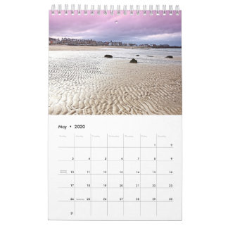 Scotland, Calendar with various places in Scotland