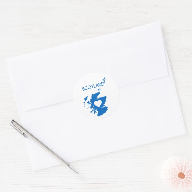 Scotland Classic Round Sticker (Envelope)