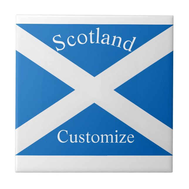 Scotland Country Flag Thunder_Cove Tile (Front)