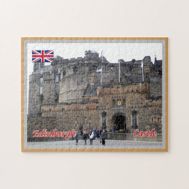 Scotland - Edinburgh - Castle - Jigsaw Puzzle (Horizontal)