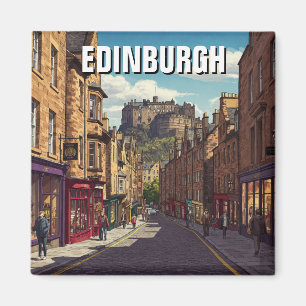 Scotland Edinburgh Castle Travel Magnet