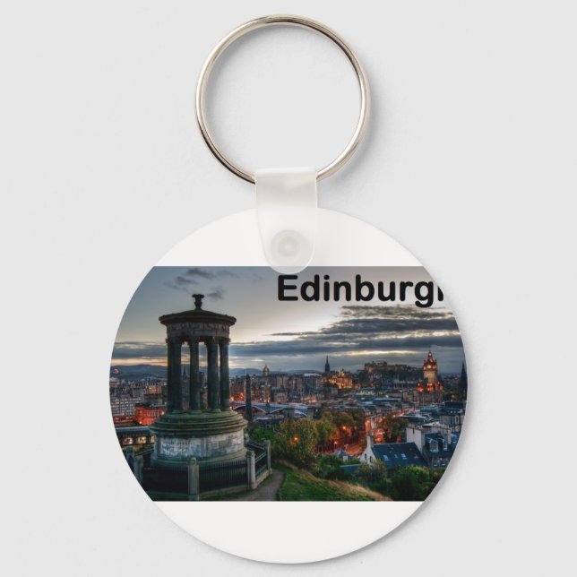 Scotland Edinburgh skyline (St.K) Keychain (Front)