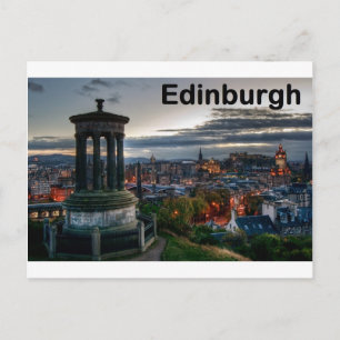 Scotland Edinburgh skyline (St.K) Postcard