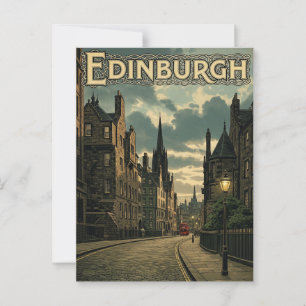 Scotland Edinburgh Travel Postcard
