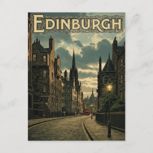 Scotland Edinburgh Travel Postcard