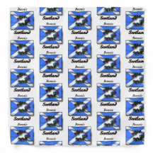 Scotland flag and thistle bandana