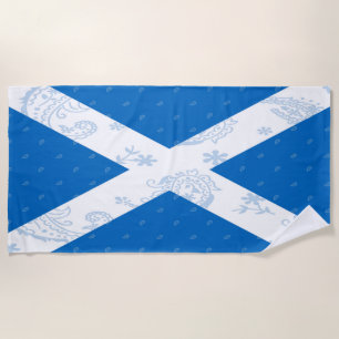 Scotland Flag Beach Towel