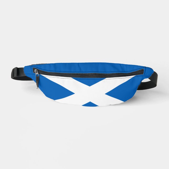 SCOTLAND FLAG BLUE WHITE CROSS  FANNY PACK (Front)