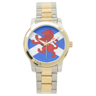 Scotland flag bonnie blue  lion rampant watch