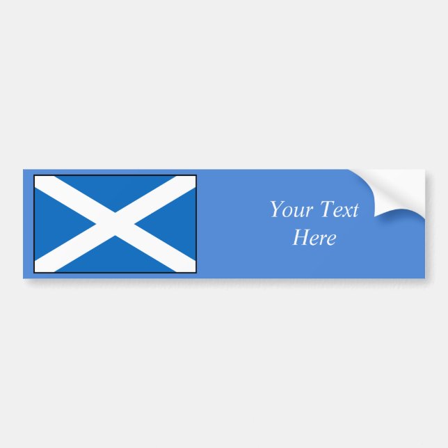 Scotland Flag Bumper Sticker (Front)