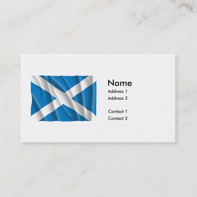SCOTLAND FLAG BUSINESS CARD (Front)
