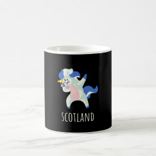Scotland Flag Dabbing Unicorn Coffee Mug